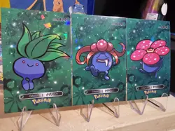 Oddish, Gloom, Vileplume - 2024 Card Database 1 Cracked Ice Holo US Seller - Image 2