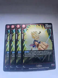 Dragon Ball Super Card Game Fusion World Raging Roar Cabba FB03-004 x4 Rare - Image 1