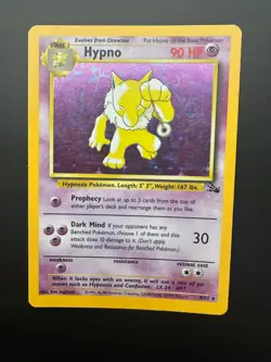 Unlimited Hypno - Fossil - Holo - #8/62 - Vintage Pokemon Card 1999 WOTC LP - Image 1