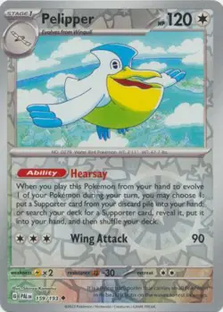 Pelipper 159/193 Reverse Holo | Paldea Evolved | Pokemon Card - Image 1