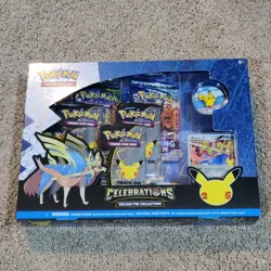 Pokemon TCG Celebrations Zacian Deluxe Pin Collection Box 25th Sealed - Image 1