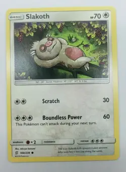 Pokemon - Slakoth 168/236 Unified Minds Common - NM/M - Image 1