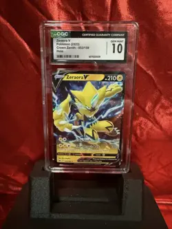 2023 Pokemon TCG Crown Zenith Zeraora V #053/159 – CGC 10 GEM MINT - Image 2