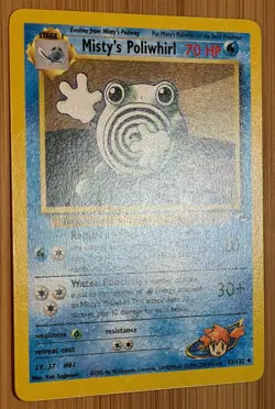 Misty's Poliwhil # 53/132 Uncommon Gym Heroes 2000 Pokemon EN N.Mi-Mint Vintage - Image 2