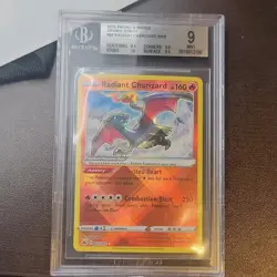 Pokemon Crown Zenith Radiant Charizard 020/159 Radiant Rare Holo BGS 9 - Image 1