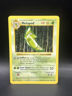Pokemon - Base Set Shadowless - Metapod 54/102 - Common - Image 1