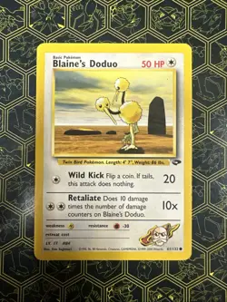 Pokemon WOTC Blaine's Doduo 61/132 Gym Challenge UNLIMITED Common - Image 1
