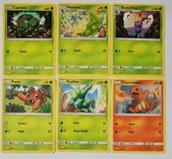 Pokemon Hidden Fates Part Complete Set Lot, Pikachu 19/68, Jolteon 23/68, Mew 32 - Image 2