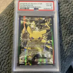 2016 Pokemon XY Black Star Pikachu Ex Promo #XY124 PSA 6 EX-MT - Image 1