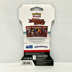 1x Destined Rivals - Scarlet & Violet Sealed Pokemon Card Sleeved Booster Pack - Image 2