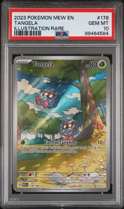 2023 POKEMON MEW EN-151 ILLUSTRATION RARE #178 TANGELA PSA 10 - Image 1
