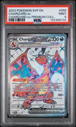 2023 Pokemon SVP EN Charizard Ex Premium Collection #056 MINT PSA 9 - Image 1