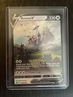 Pokemon TCG Arceus v SWSH204 Sword & Shield Promo Card Near Mint - Image 1