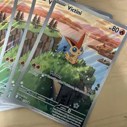 Lot of 10 Victini JUMBO Card Scarlet & Violet Black Star Promos Near Mint Holo - Image 2