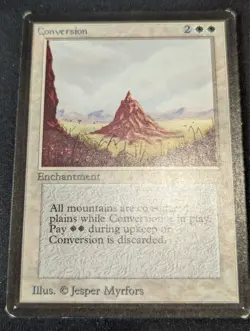 Conversion - Beta - Uncommon - LP - MTG - Magic the Gathering - White - Enchant - Image 1