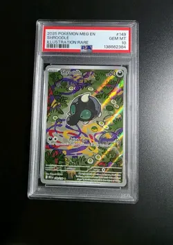 2025 POKEMON MEG EN-MEGA EVOLUTION ILLUSTRATION RARE #149 SHROODLE PSA 10 - Image 1