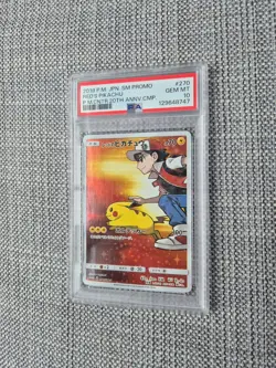 Red's Pikachu PSA 10 270/SM-P Japanese Promo Holo Pokemon Card - Image 2