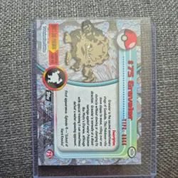 TOPPS Pokemon Chrome holo Graveler #75 Holo foil - Image 2