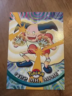 Topps Pokemon Series 3 Mr Mime 122 Non Holo Tv Animation Edition Minty Crisp - Image 1