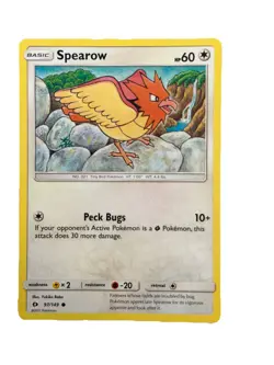 New: 2017 Pokemon TCG Spearow 97 SM Base Set Regular Common - Image 1