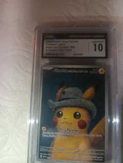 Pokemon 2023 Van Gogh Promos #085 Pikachu with Grey Felt Hat CGC 10 Gem Mint - Image 4
