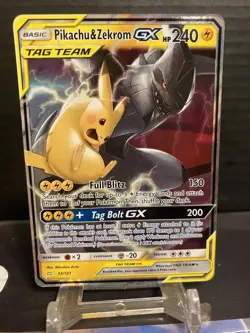Pokemon TCG Pikachu and Zekrom GX Tag Team 33/181 Near Mint - Image 3