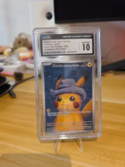 Pikachu with Grey Felt Hat Van Gogh 085 S&V Promo Pokemon CGC 10 Gem Mint - Image 1