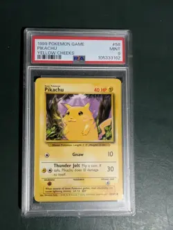 1999 Pokemon Base Set - PSA 9 - Pikachu Yellow Cheeks #58 - Image 1