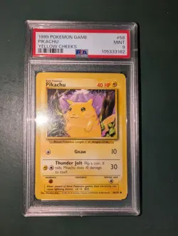 1999 Pokemon Base Set - PSA 9 - Pikachu Yellow Cheeks #58 - Image 2