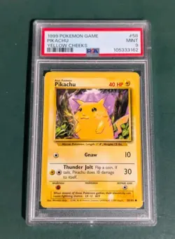 1999 Pokemon Base Set - PSA 9 - Pikachu Yellow Cheeks #58 - Image 4