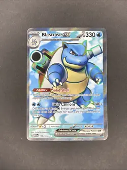 Blastoise ex 184/165 Pokemon English Scarlet & Violet 151 Ultra Rare Full Art NM - Image 1