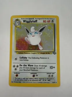 Pokemon TCG Wigglytuff Holo Unlimited Rare Card 16/64 Jungle Base Set - Image 1