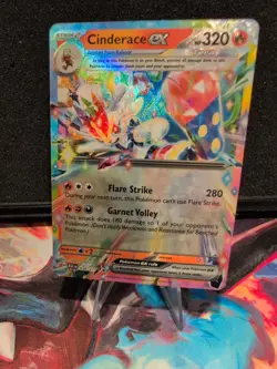 Cinderace ex 038/217 - Pokemon TCG Ascended Heroes Double Rare - NM Pack Fresh - Image 1