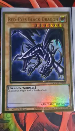 2x 🔥 YUGIOH • RED EYES BLACK DRAGON • ULTRA RARE • MAGO-ENEN003 • 1ST • NM 🔥 - Image 2