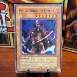 Yu-Gi-Oh! Great Shogun Shien 1st Edition STON-EN013 Super Rare Near Mint NM - Image 1