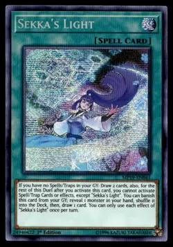 Yu-Gi-Oh TCG #MP19-EN041 Sekka's Light PScR,1st Ed. NM - Image 1