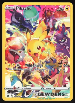 Pikachu - 160/159 - Full Art Textured Secret Rare - Crown Zenith - Pokemon Card - Image 1