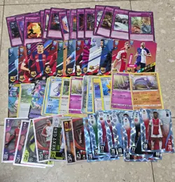 Lot 60 Cards Panini 365/Topps Match Attax/Yugioh/Pokemon Mix - Image 1