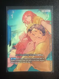 A Healthy Curiosity R+ GD03-101 - Gundam TCG Card Foil Steel Requiem English - Image 1