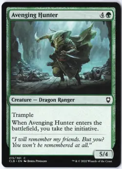 Avenging Hunter C Commander Legends: Battle for Baldur's Gate 215 Near Mint edh - Image 1