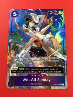 One Piece CCG | (Ms. All Sunday | OP04-064) | SR Alt Art Rare English Card TCG - Image 3
