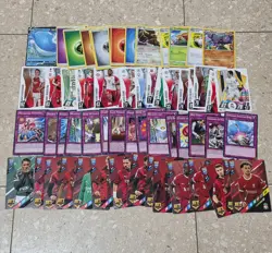 Lot 60 Cards Panini 365/Topps Match Attax/Yugioh/Pokemon Mix - Image 1