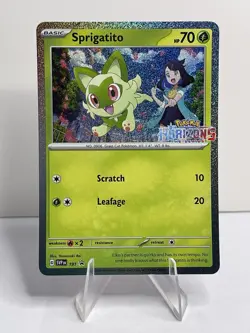 Sprigatito 191 Sv: Scarlet & Violet Promo Cards Holo - Image 1