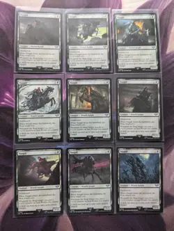 9x Nazgul / Nazgul *Full Set* *FOIL* - NM - #0100 & #0332-0339 - LOTR - MTG - Image 1