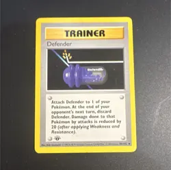 Pokemon TCG Defender 1st Edition Shadowless Base Set - Image 1