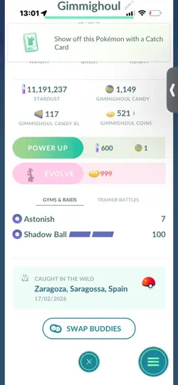 Pokemon Go Shiny Gimmighoul ( Reduced ) - Image 2