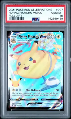 Flying Pikachu Vmax Pokemon Celebrations #007 PSA 10 Gem Mint - Image 1