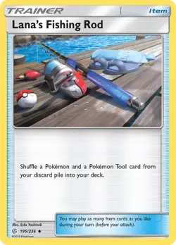 Pokemon TCG - Lana's Fishing Rod 195/236 Sm-Cosmic Eclipse Regular - Image 1