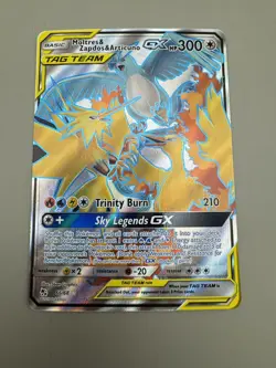 Pokemon Moltres & Zapdos & Articuno GX (Full Art) 66/68 | Hidden Fates M/NM - Image 2