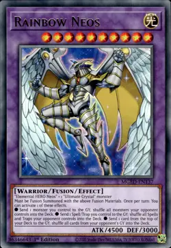 Rainbow Neos - Gold Rare 1st Edition MGED-EN137 - NM - YuGiOh - Image 1